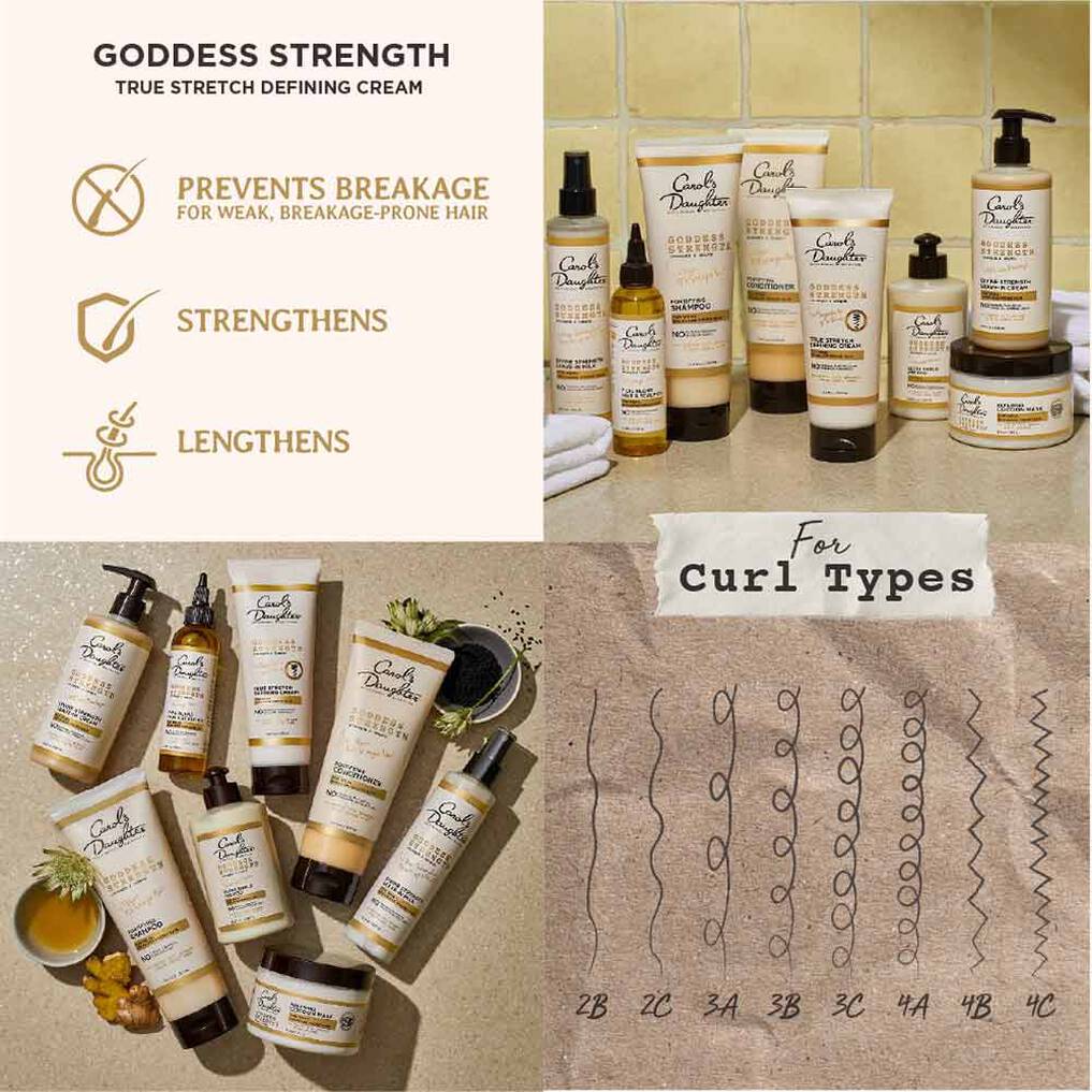 Carol's Daughter Goddess Strength True Stretch Curl Defining Cream with Castor Oil