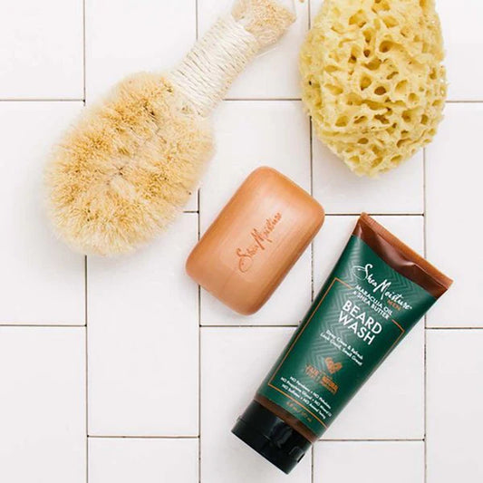 Shea Moisture Men's Beard Wash with Premium Ingredients Maracuja Oil and Shea Butter 170ml