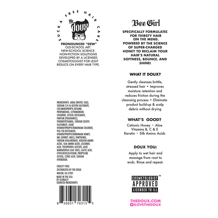 The Doux Ladies First Honey Shampoo Curl Shampoo with Honey and Aloe