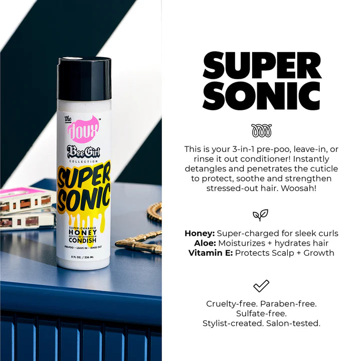 The Doux Supersonic Honey Condish 3-in-1 Detangling Conditioner Leave-In Hair