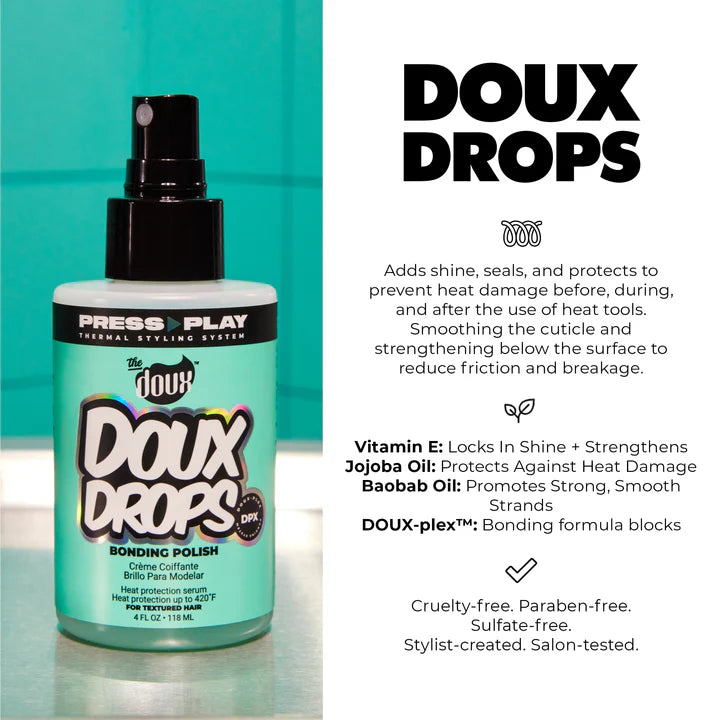 The Doux Doux Drops Bonding Polish Silkening Anti-Humidity Spray with Heat