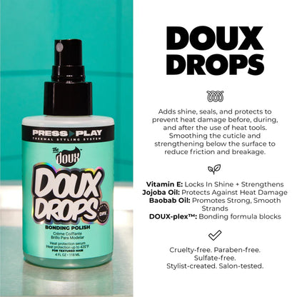 The Doux Doux Drops Bonding Polish Silkening Anti-Humidity Spray with Heat