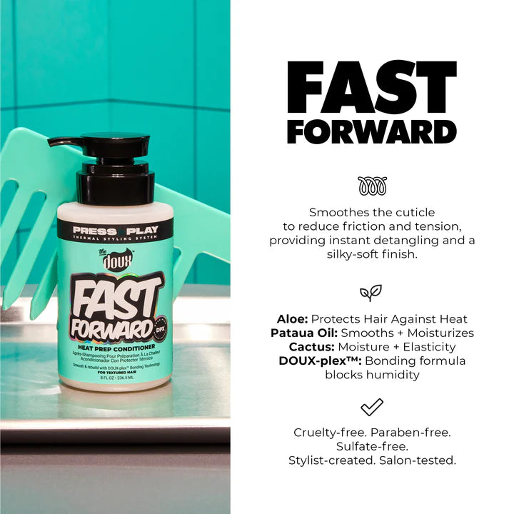 The Doux Fast Forward Heat Prep Conditioner for Heat Styling - Smoothing