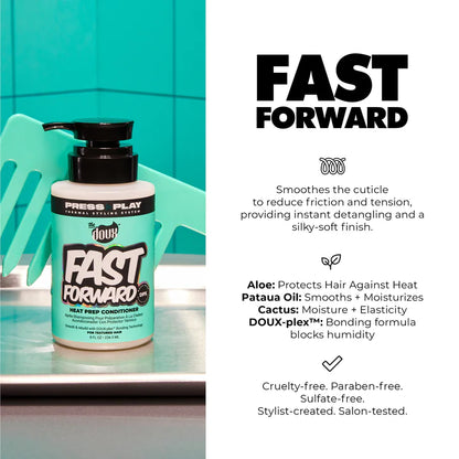 The Doux Fast Forward Heat Prep Conditioner for Heat Styling - Smoothing