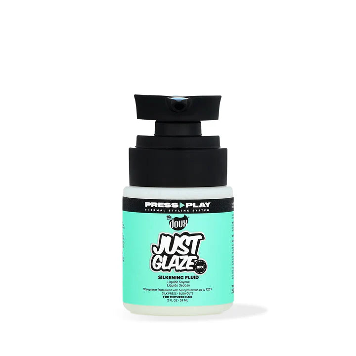 The Doux Just Glaze Silkening Fluid Blowout Primer to Fight Frizz and Block